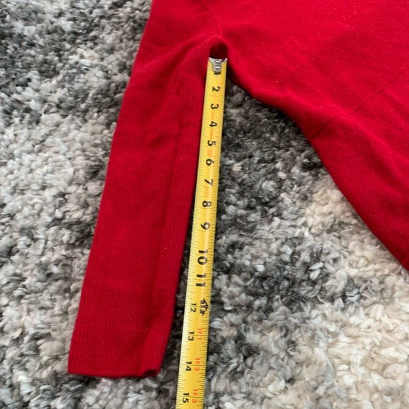 Sarah Spencer Red Long Sleeve Turtleneck Sweater Size Large - Picture 9 of 14